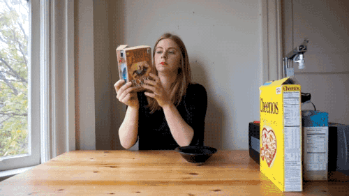 allinatangle:gifsboom:Video: The Breakfast MachineAn accurate description of how aware anyone readin