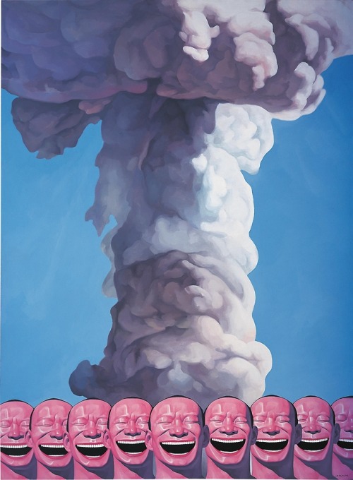 trulyvincent: Yue MinjunMushroom Cloud , 2002acrylic on canvas300 x 220 cm (118 1/8 x 86 5/8 in.)