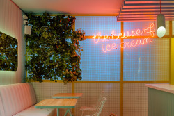 Thedsgnblog: Soft Touch Interior Design By Plasma Nodo “Traditional Ice Cream Shop