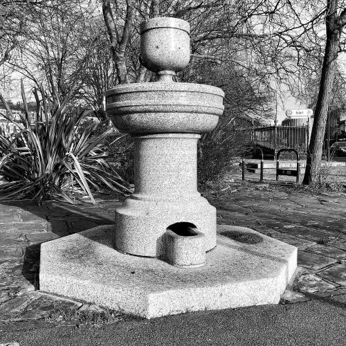 The drinking fountain. Blackheath, South London, January 2022.