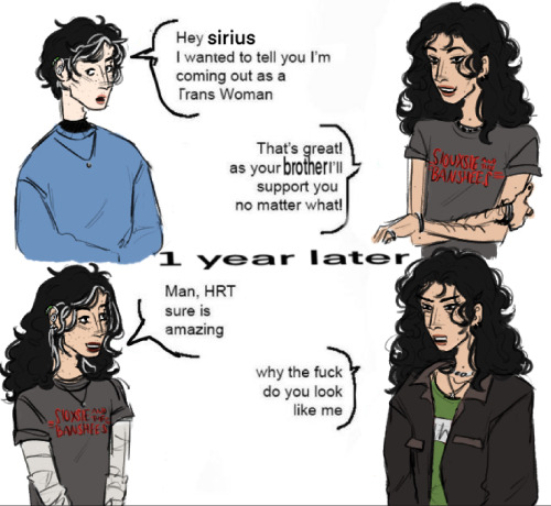 Pretty Much Sirius’ Only Reaction To Reggie’s Transition