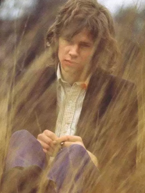 Singer-songwriter Nick Drake, St. Mary Magdalene Churchyard, Warwickshire, England. He is buried wit