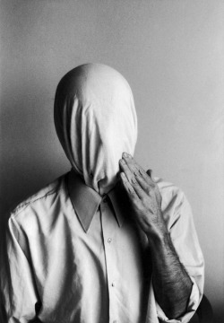 gallowhill:  Václav Stratil - Monastic Patient, 1991-1994  In an extensive cycle the Monastic Patient, Stratil’s constant preoccupation with play with his own photographed image is rooted. What is more, it is his first use of public photo lab. In