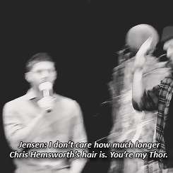 jaredbottoms:Jared and Jensen lamenting each other’s lost superhero roles [x / x]