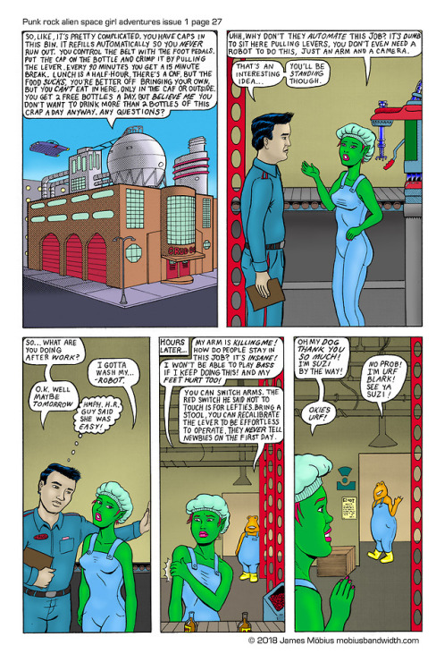 Punk rock alien space girl adventures issue 1 page 27Follow this comic on facebook: www.face