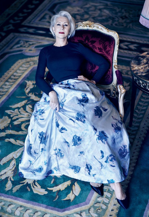Helen Mirrer,Vogue 2013. via melbripley.tumblr.com