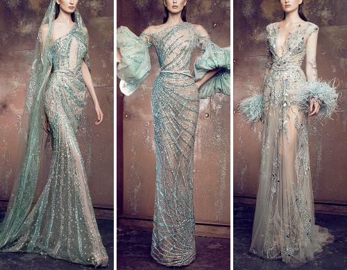 evermore-fashion:Ziad Nakad ‘Birds of Love’ Spring 2021 Haute Couture Collection