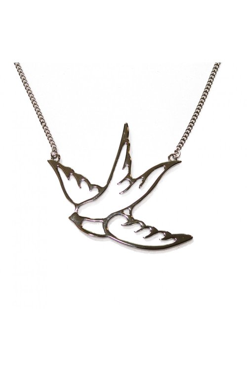 COLLECTIF ACCESSORIES SWALLOW SILHOUETTE NECKLACE £8