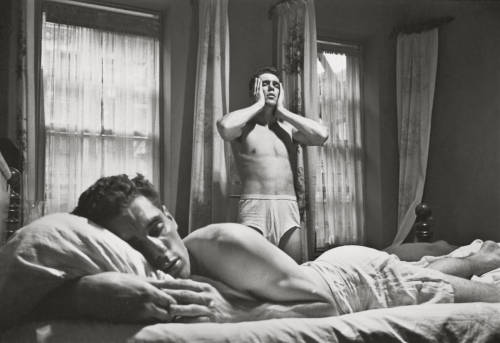 Stanley Kubrick - Boxer Walter Cartier rises at 5.30 a.m. on a training day in 1949. His twin brother, Vincent, sleeps in. Nudes & Noises  