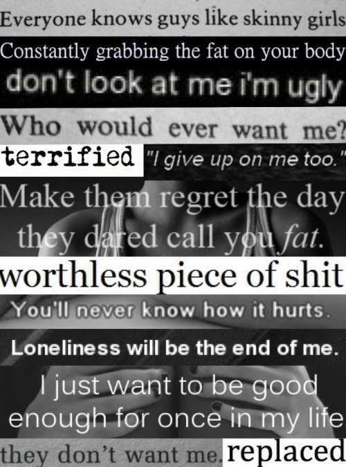 skinny-needs:  Just some of the things that go on in my mind 