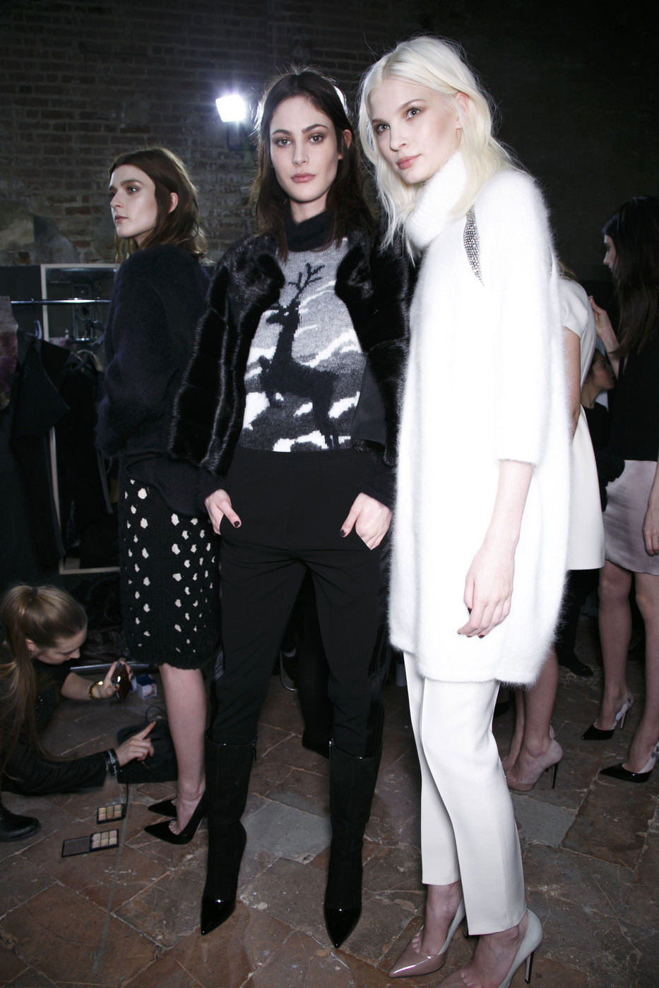 givenchybackstage:  Les Copains Fall 2014 Backstage