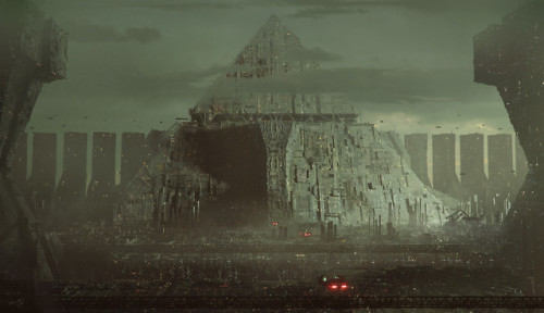 ravenkult:pyramid city by Sergii Golotovskiy www.artstation.com/artwork/L14yk