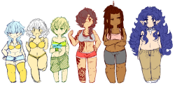 sailorpalinstrashcan:  i’m too lazy to make a nice photo set for this but ii mostly got my body type hcs down for these nerdsexcept for sei!renill do that another day