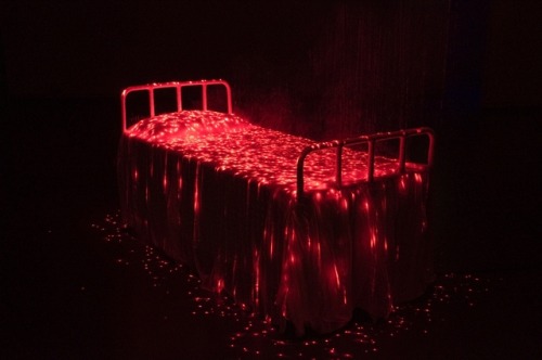 Li Hui aka 李輝 (Chinese, b. 1977, Beijing, China) - 1: Latest Installation, V, consists of red lasers