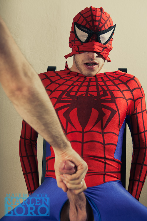 paradiseofmen:   Johnny Leeks as Spiderman http://paradiseofmen.tumblr.com 