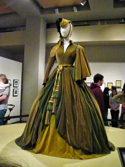 costumeloverz71:Scarlett O’hara’s (Vivian Leigh) Green curtain gown (recently restored).