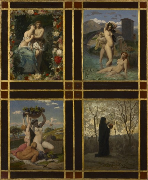 cma-modern-european-art: The Four Seasons, Henry Picou , 1850, Cleveland Museum of Art: Modern Europ
