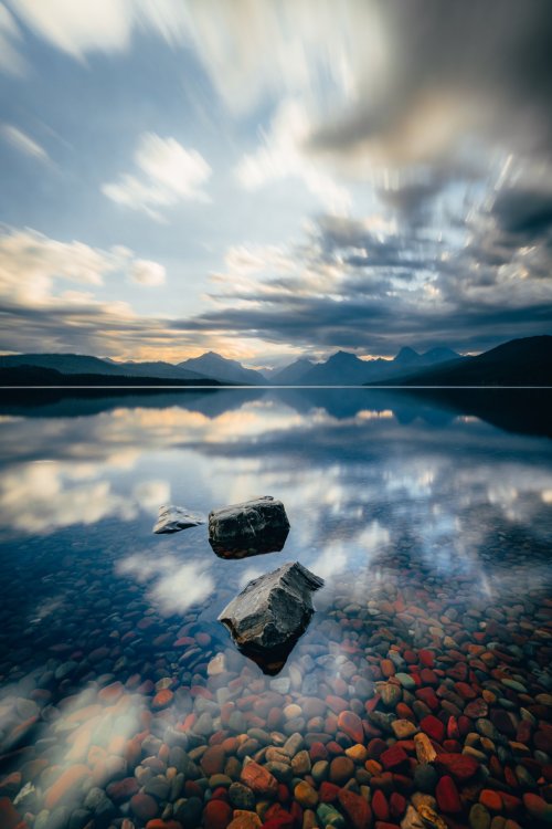 j-k-i-ng: “Candy colored rocks“ by | Max LoewGlacier National Park, Montana