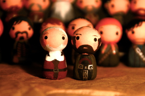 slytherintomychamberofsecrets:  FINALLY finished Thorin & Co, including Bilbo, Gandalf, and the 