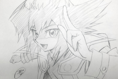 xyz-speedroid-cannon:  Yugioh Protagonists Drawn by Arc V Animator Ebina! 