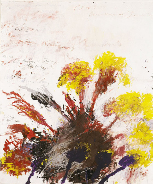 devidsketchbook: CY TWOMBLY No painter since Pollock has refused to separate landscape and language