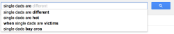 myphoria: Check out the contrast between these search results. Not a single “loser”, “easy”, “desperate”, “stupid”, “scum” or similar insult in the search results for fathers. Why, society, are single fathers so often seen with sympathy