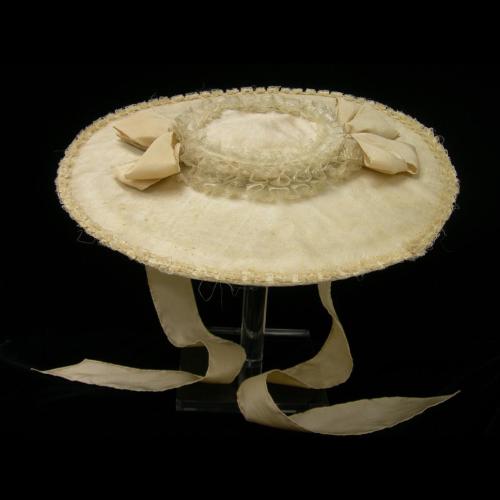 ephemeral-elegance: Silk Covered Bergère (Straw Hat), ca. 1760-85 via Colonial Williamsburg