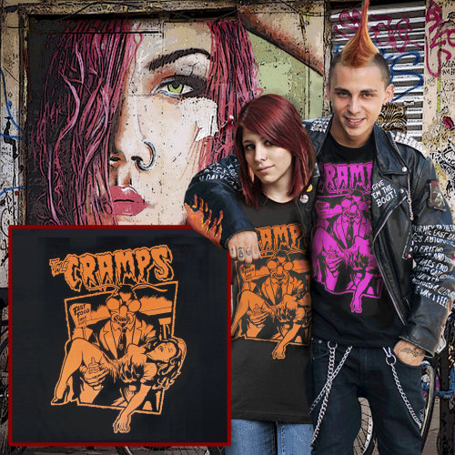 the cramps t.shirt psychobilly punk rock garage punk CBGB&rsquo;s rockabilly stooges funny t shi