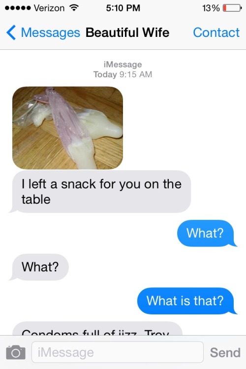 hotcuckoldwife: Your wife is so good to you… she wants to share her lovers cum with you&helli