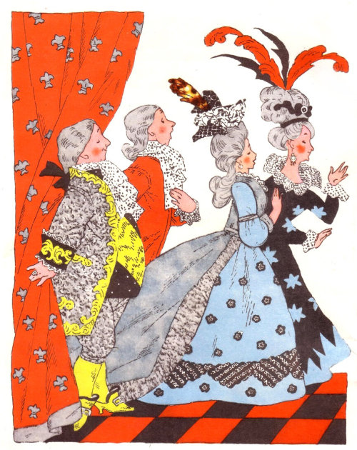 Illustrations for Charles Perrault’s Cinderella, by Erik Bulatov and Oleg Vasilyev.