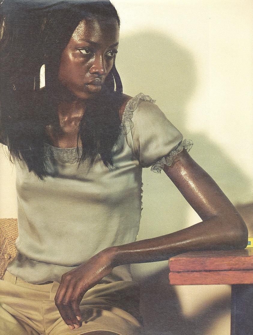 gif:  W Magazine December 1998, Breathless Oluchi Onweagba by Steven Klein