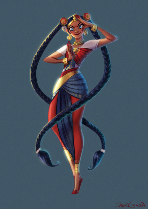 shishitsunari:  A Character Design I did for a Character Design Challenge on FB!Indian Sailor Moon!&