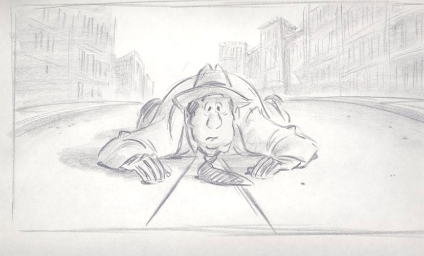 the-disney-elite:     Jane Baer’s storyboards for  Who Framed Roger Rabbit (1988).