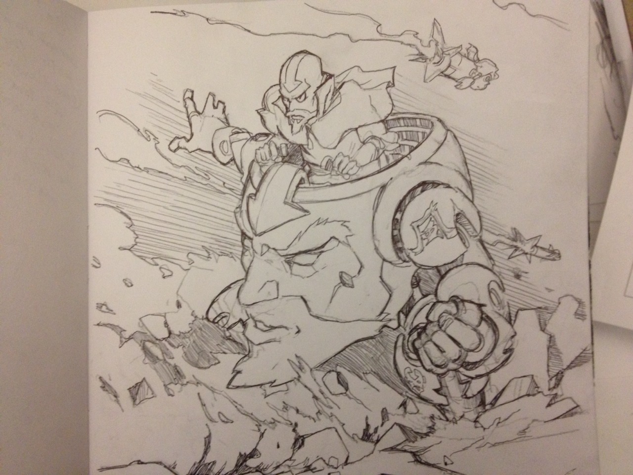 niuner:
“ A sketch I did for an awesome co worker Olga! Tenzin Lagann spin on!!
”