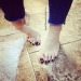 beyondmybedroomdoor:Quarantine self pedicure toes. 👣 💅 