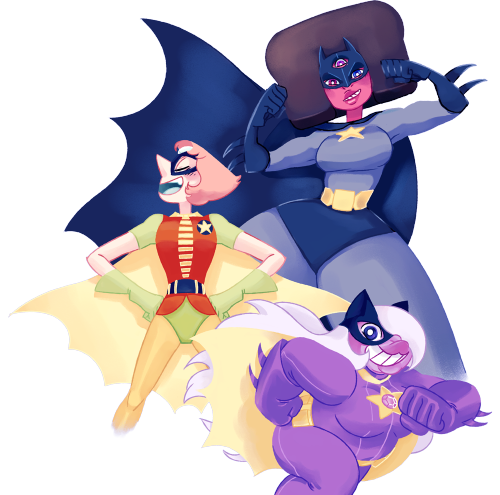 ck-blogs-stuff:  grimphantom2:  weirdlyprecious:  TO THE BATMOBILE! the nearest warp pad nananananana nananananana  nanananananaCRYSTAL GEMS! CRYSTAL GEMS! CRYSTAL GEEEEEMS! (x) (x)  Like to see Amethyst shake in dat outfit XD  Same XD   agreed~ ;9