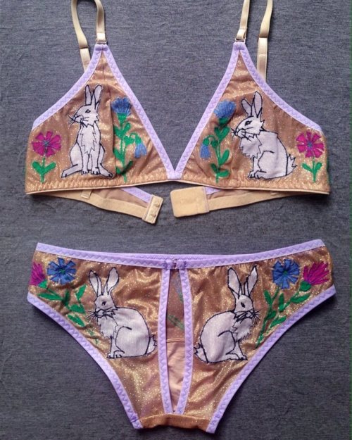 2.0 Bunnies set #lingeriedesign #etsy #lingerie #lingerieset #bunny #bunnies #lingerieart #lingeries