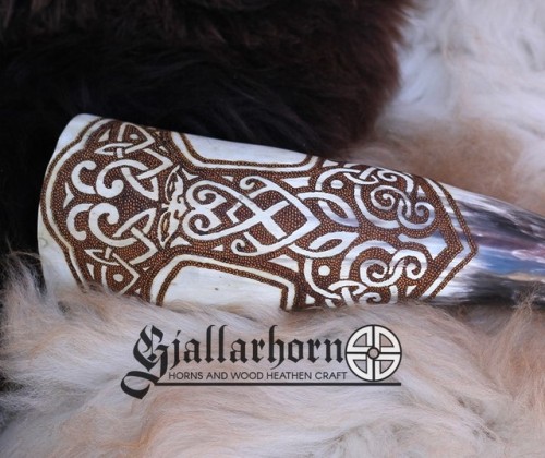 gjallarhorn-heathencraft: “Thor” horn have take his way long time ago. One of my first works.https:/