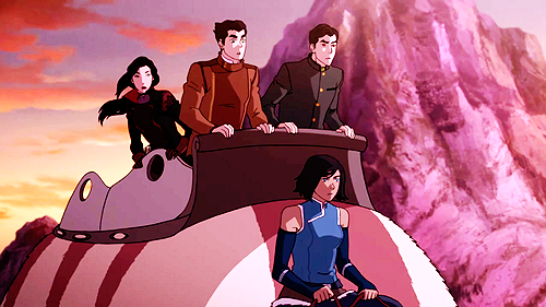 furuyasmiyuki:  LOK meme [favorite group]: Team AvatarKorra: I’m the worst avatar ever! I just feel… alone.Asami: No, that’s nonsense, you are amazing! Mako: Yeah, and remember, Aang hadn’t mastered all of the elements when he was battling the