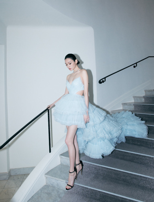Ming Xi in Celia Kritharioti at the 72nd annual Cannes Film Festival