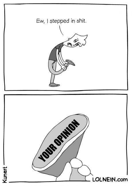lol  Pretty much 90% of the political posts I see on this website.
