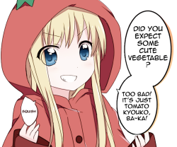 That is OKi i Love tomato kyouko! ~(^_^)