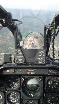 sekigan:  Cockpit view - Cobra Helicopter