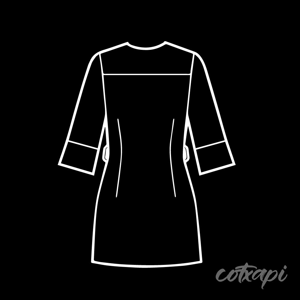 Male doctor apron, female doctor apron in vector art