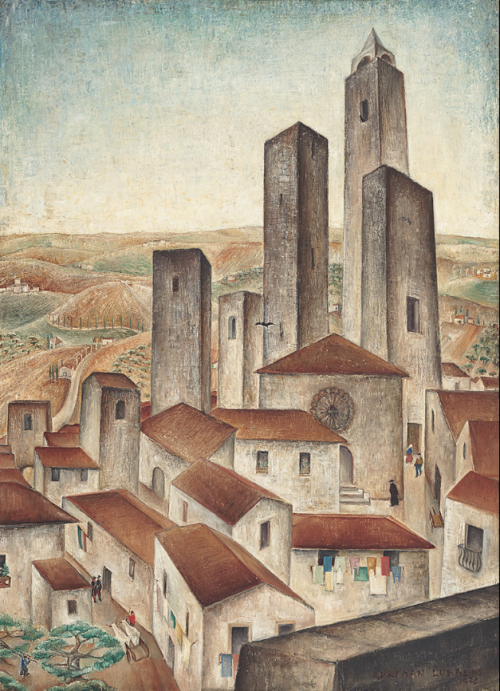 Adriaan Lubbers (1892-1954)San Gimignano 1925
