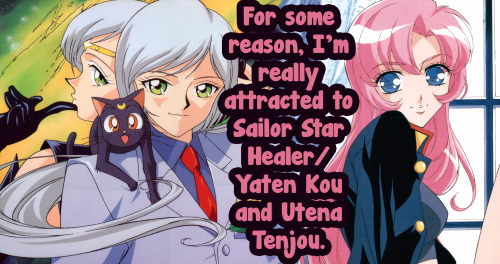 For some reason, I’m really attracted to Sailor Star Healer/Yaten Kou from Sailor Moon and Ute