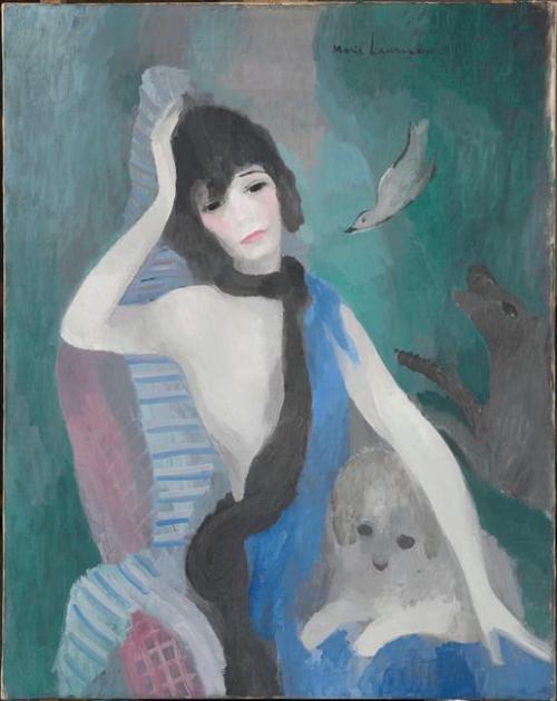 Marie Laurencin, Portrait de Mademoiselle Chanel, 1924.Paris, musée de l'Orangerie