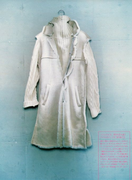 vroomheid:  Undercover autumn / winter 1998-99 Exchange Michael Koppelman of London-based streetwear organisation Gimme 5 has collaborated with Takahashi on one-offs and special projects for his hideout store since it opened in 1998. ‘At the time of