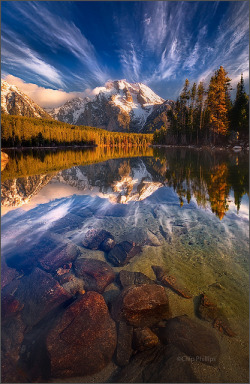 brutalgeneration:  Leigh Lake Reflections,