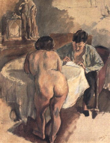 naked-atelier:Jules Pascin, Peintre et modèle